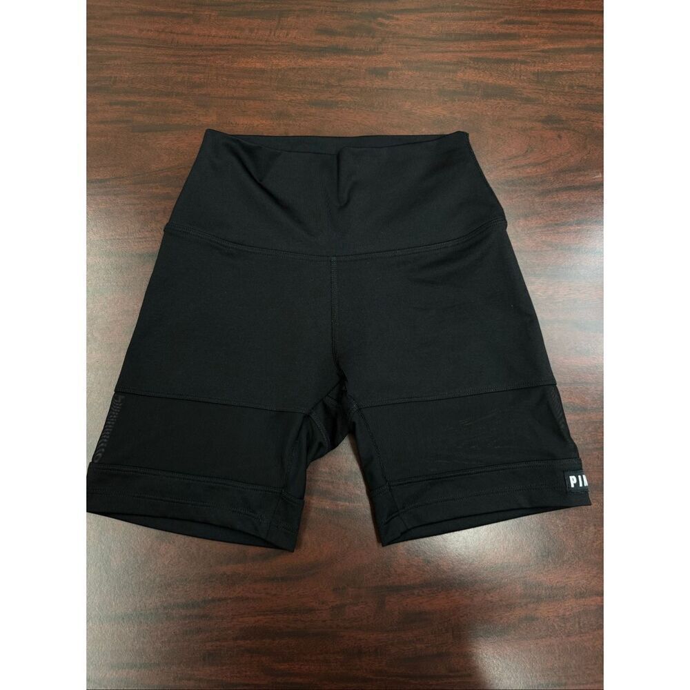 PINK Victoria’s Secret Ultimate Black Bike Shorts with Mesh Size X-Small